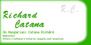 richard catana business card